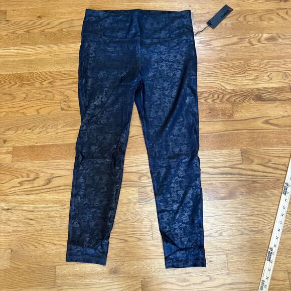 Mono B High Waist Foil Leggings Black 1XL - Picture 2 of 5